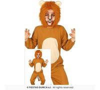 Costume Leone Bambini Carnevale Fiestas Guirca Zoo Animale Multi Età 3-12