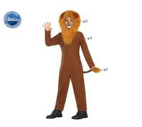 Costume leone bambino vestito animale giungla taglia 7/9 anni leoncino carnevale