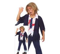 COSTUME LICEALE ZOMBIE PER BAMBINI VESTITO TRAVESTIMENTO HALLOWEEN COSPLAY -7714