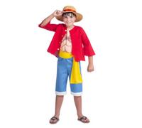 Costume luffy con licenza ufficiale disponibile in diverse taglie
