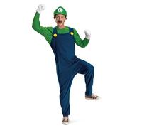 Costume Luigi Unisex Ufficiale Super Mario Adulto Unisex Costume e Accessori Taglia XS/S