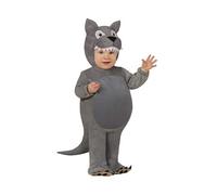 COSTUME CARNEVALE LUPO VESTITO GUIRCA NEONATO ANIMALE UNISEX WOLF CATTIVO