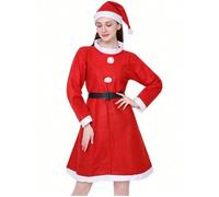 Costume Mamma Natale carnevale vestito adulta Babbo natale donna Christmas