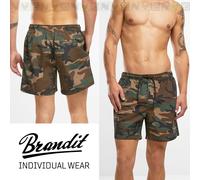 Costume Mare Boxer Uomo Bermuda BRANDIT SWIMSHOT BASIC Woodland Camo Mimetico