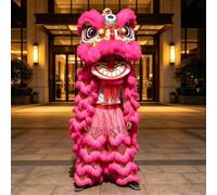 Costume Mascotte Cinese Della Danza Del Leone Con 1 Pantalone Adatto Per Altezza 100-185 Cm Festival di Carnevale
