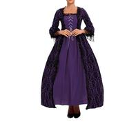Costume Medievale Da Donna, Maniche a Tromba Stile Irlandese Maxi Abito Da Principessa Stile Gotico Da Palazzo Elegante Abiti Da Ballo Curvy Per Il Rinascimento, Per Carneval, Halloween, Feste