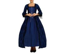 Costume Medievale Da Donna, Maniche a Tromba Stile Irlandese Maxi Abito Da Principessa Stile Gotico Da Palazzo Elegante Abiti Da Ballo Curvy Per Il Rinascimento, Per Carneval, Halloween, Feste