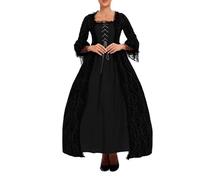 Costume Medievale Da Donna, Maniche a Tromba Stile Irlandese Maxi Abito Da Principessa Stile Gotico Da Palazzo Elegante Abiti Da Ballo Curvy Per Il Rinascimento, Per Carneval, Halloween, Feste