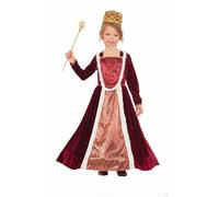 Costume Medievale Della Regina Reale Per Bambina Piccola