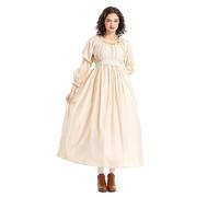 Costume Medievale Donna, Elegante Costume da Cosplay per Donne con Design Scozzese E Pizzi per Eventi Formali E Feste