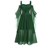 Costume Medievale Donna Popolana Costumi Halloween Vittoriano Costume Medievale Cosplay Taglie Forti Abiti Lungo Gotico Abito Feste Popolana Vestito Rinascimentale Da Palazzo Carnevale Vintage