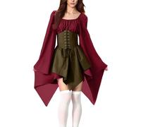 Costume Medievale Donna Vestiti Cosplay Curvy Abiti Da Donna Medievale Stile Barocco Vestito Gotico Feste Vintage Punk Abito Rinascimentale Halloween Retrò Per Feste, Compleanni E Party Di Halloween