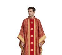 Costume Medievale Uomo Tunica Prete Collo Pipistrello Stampa Tunica | Cotone Morbido, Comodo, Leggero, Feste a Tema, Uso Domestico, Autunno, Celebrazioni, Maniche Lunghe