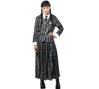 COSTUME MERCOLEDI' ADDAMS DIVISA SCOLASTICA ADULTO TG M 42-44