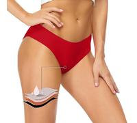 Costume Mestruale Ragazza,Costume da Bagno Mestruale, Mutande Mestruali per Donna e Ragazze Costumi Assorbenti Piscina a Vita Bassa Pantaloni da Nuoto No Segno Abbronzatura Bikini per Il periodo Rosso