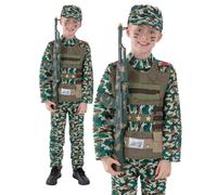 Costume Militare Camouflage Uniforme Esercito Per Bambini Età 4-12