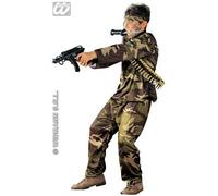 COSTUME MIMETICO SPECIAL FORCE SOLDATO MILITARE BAMBINO 8/10 ANNI
