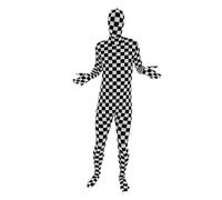 Costume Morphsuit A Righe Bianche E Nere | XX-Large