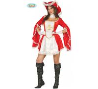 Costume Moschettiera Spadaccina Medioevo Donna Travestimento