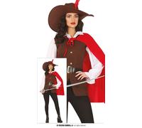COSTUME MOSCHETTIERE DONNA TG S 36-38