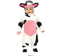 COSTUME MUCCA CARNEVALE ANIMALE VESTITO BAMBINO NEONATO UNISEX COW CUCCIOLO