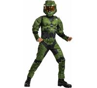 Costume Muscolare Master Chief Infinite HALO Per Bambini Halloween S-M-L NUOVO