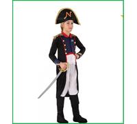 Costume Napoleone bambino generale francese vestito uniforme storica carnevale