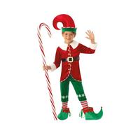 costume natale elfo bi babbo natale bambino deluxe