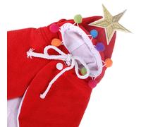 Costume natalizio per gatti con cappello di Babbo Natale e sciarpa, completo natalizio per gattini, set di Babbo Natale per animali domestic