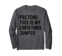 Costume Natalizio per Pigri Pretend This is My Christmas Jumper Maglia a Manica