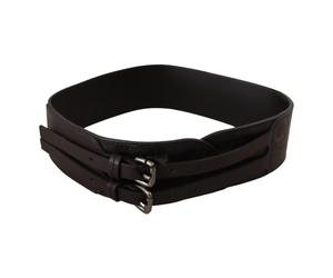 Costume National - Adjustable Double Buckle Belt - - Accessories - Donna - Marrone - ONE SIZE
