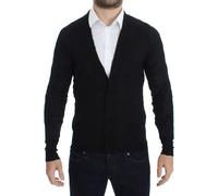 Costume National Black Fine Wool Button Cardigan - M