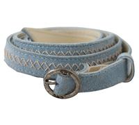 Costume National Blue Skinny Leather Fashion Waist Belt - L
