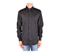 Costume National - Camicia classica a maniche lunghe con scollo rotondo e chiusura a bottoni - - Shirts - Uomo - Nero - M