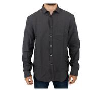 Costume National - Camicia in Lino a Quadri Grigi - - Shirts - Uomo - Grigio - M