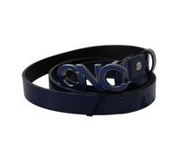 Costume National - Cintura di moda in pelle blu con logo - - Accessories - Uomo - Blu - ONE SIZE