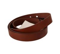 Costume National - Cintura in Pelle Marrone con Fibbia Argentata - - Accessories - Donna - Marrone - ONE SIZE