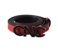 Costume National - Cintura in Pelle Rossa Stile Elegante - - Accessories - Donna - Rosso - ONE SIZE