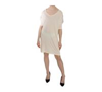 Costume National - Elegante abito crema a-line con maniche a gomito - - Dresses - Donna - Beige - M