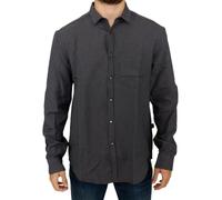 Costume National Gray linen casual shirt - IT48 | M