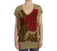 Costume National Green print shortsleeve t-shirt - XL