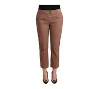 Costume National - Pantaloni Cropped Eleganti in Marrone - - Trousers - Donna - Marrone - XL
