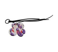 Costume National - Portachiavi in Pelle Nero Bianco Elegante - - Accessories - Uomo - Multicolore - ONE SIZE