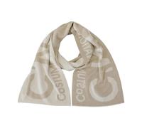 Costume National - Sciarpa in maglia con logo - - Accessories - Donna - Beige - ONE SIZE