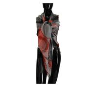 Costume National - Sciarpa in Seta Grigia e Rossa a Quadri - - Accessories - Donna - Multicolore - ONE SIZE