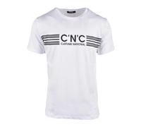 Costume National - T-shirt in cotone con design unico - - Tops - Uomo - Bianco - L