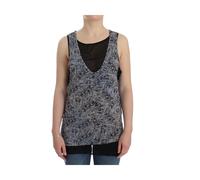 Costume National - Top a Strati con Stampa Astratta - - Tops - Donna - Nero - L