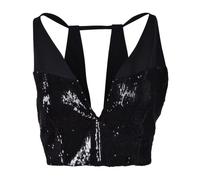 Costume National - Top in Paillettes - - Tops - Donna - Nero - S