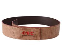 Costume National White Leather Logo Fashion Waist Belt - 85 cm / 34 Inches