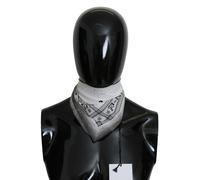 Costume National White Printed Bandana Cotton Scarf